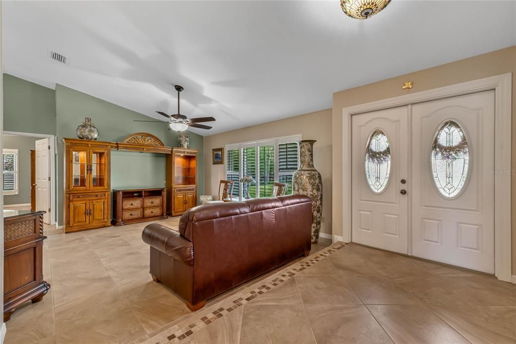 Foyer, living room