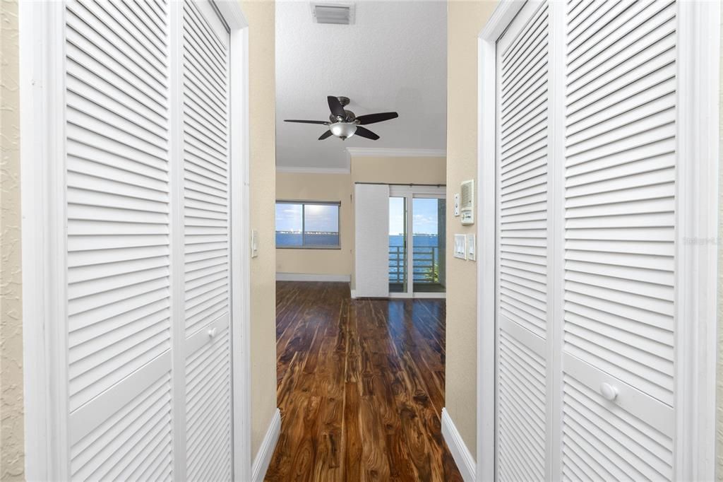 Primary Bedroom Side by Side Walk in Closets