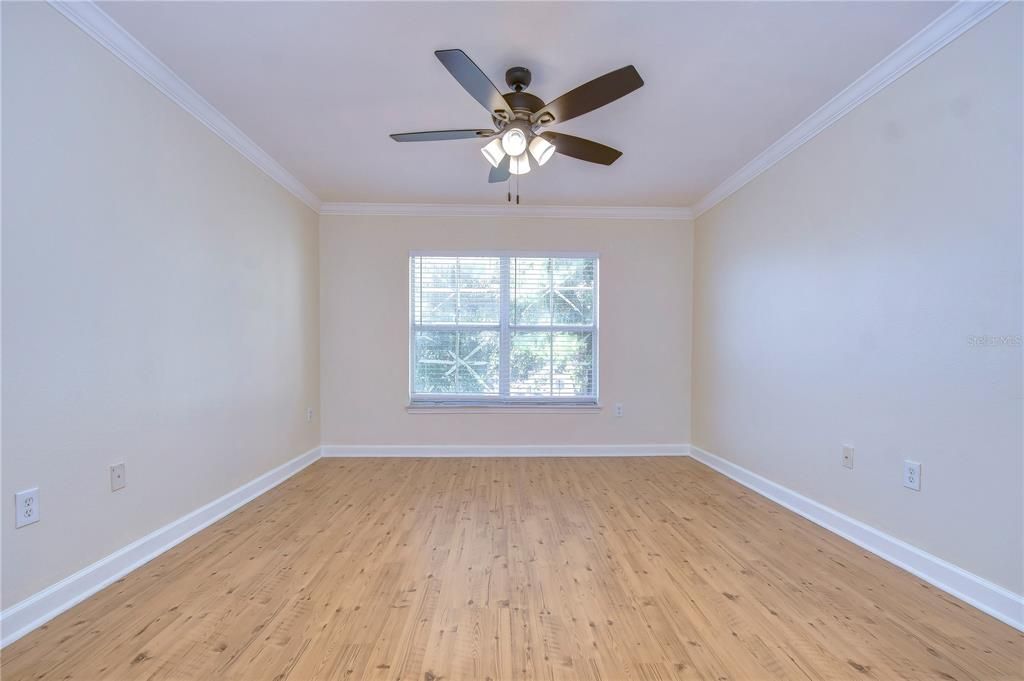 Main Bedroom with Brand New Fan and Blinds