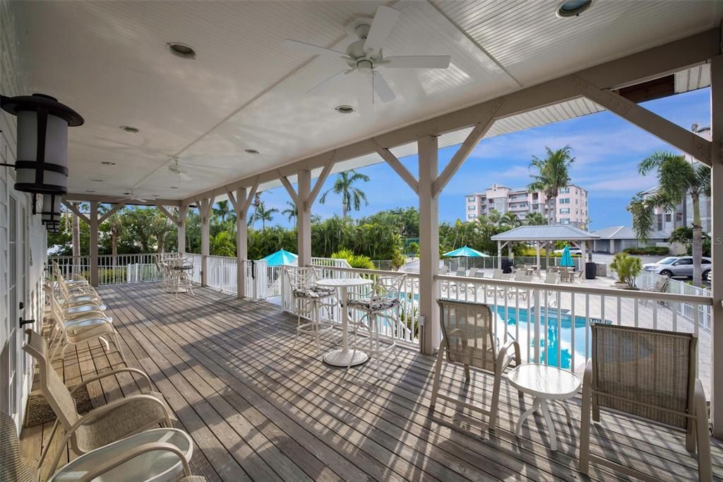 covered lanai overlooking the Boca Vista Pool and Spa
