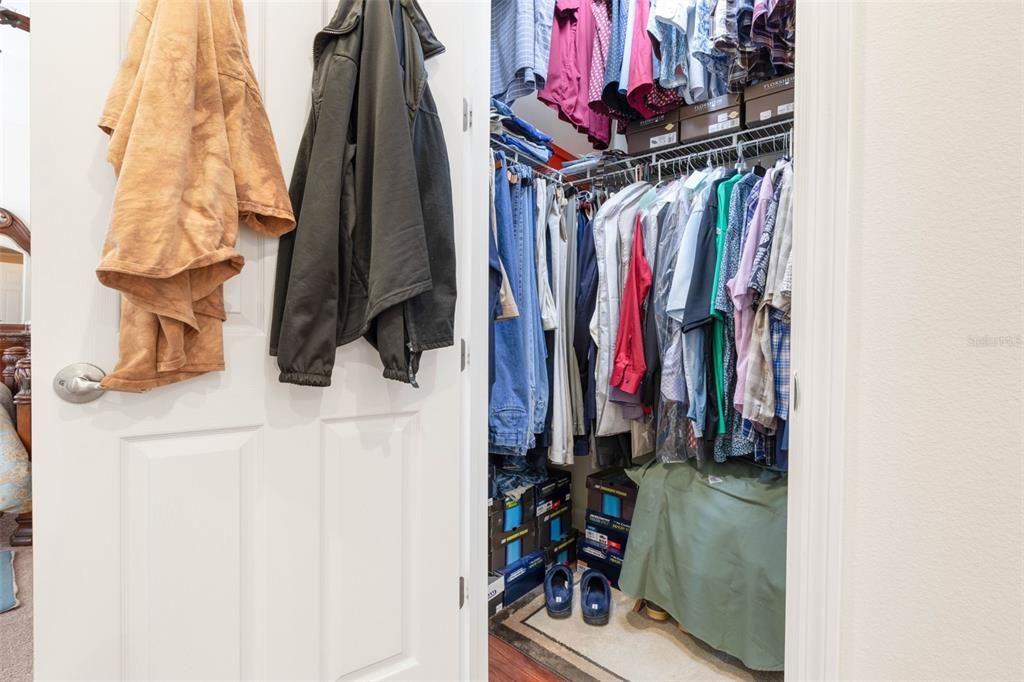 Second walk in closet offers plenty of storage space too!