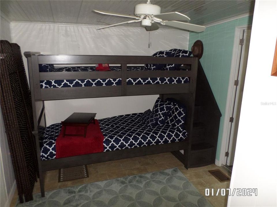 2nd bedroom with bunk beds