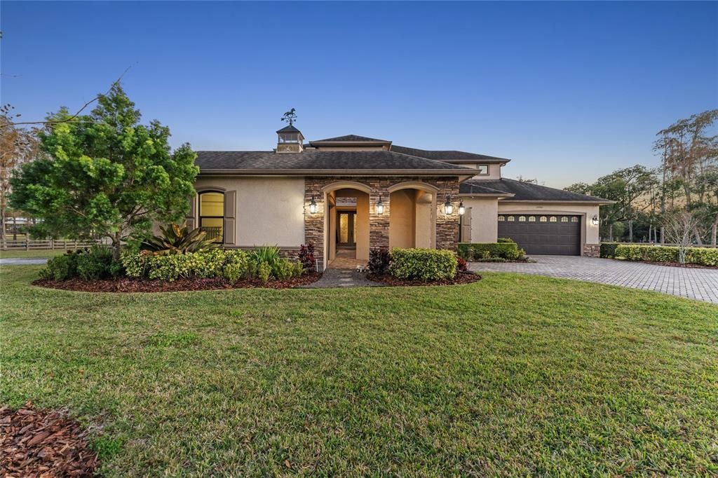 Front of gated home