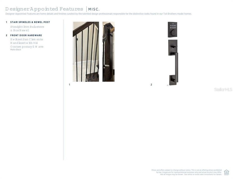 Stair spindles and keyless front door