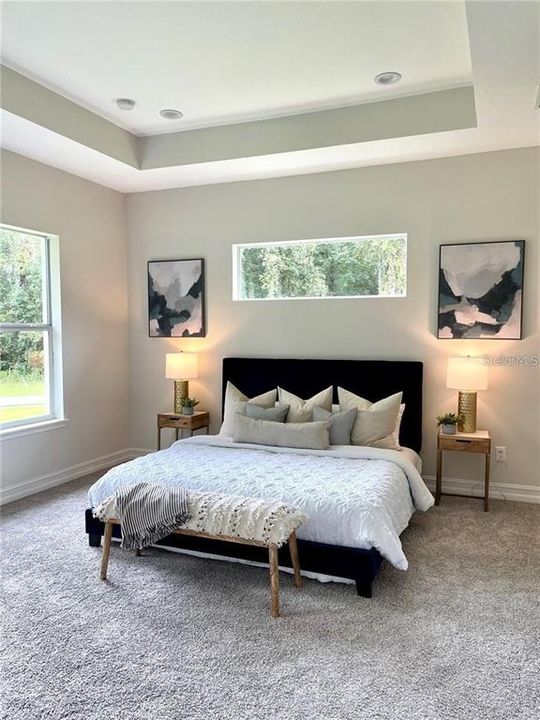 Staged Model Master Bedroom