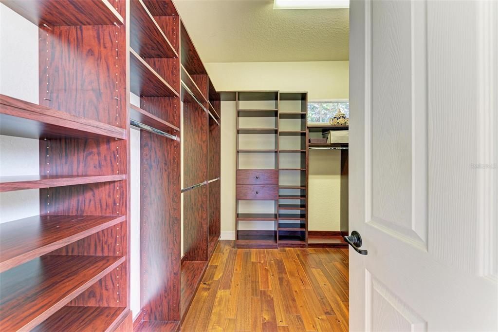 Primary Closet w/ custom built-ins