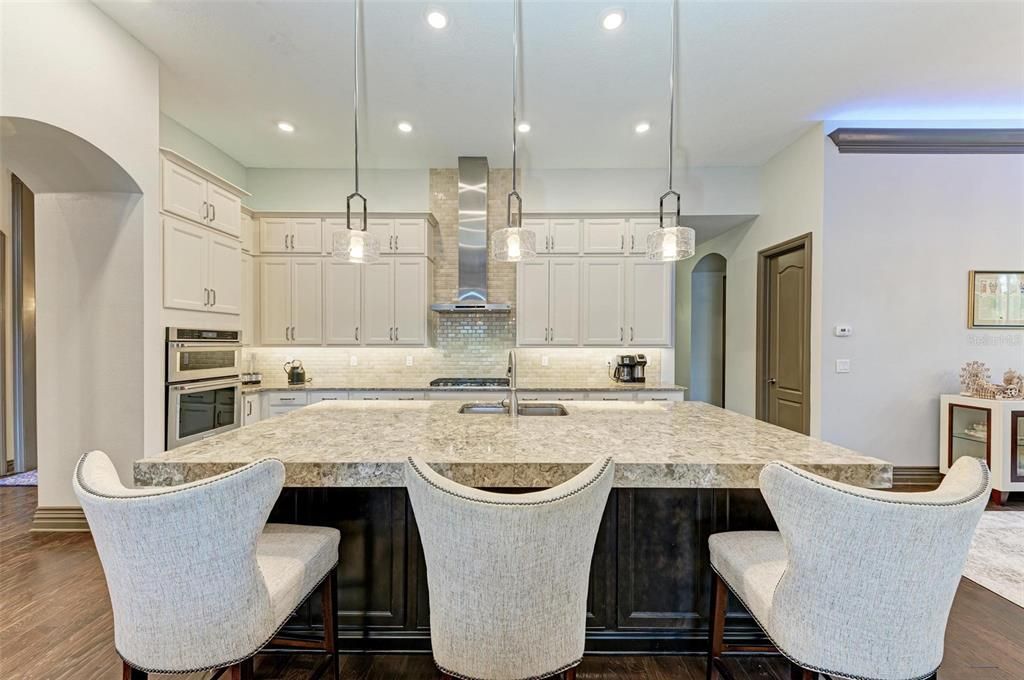 large kitchen island