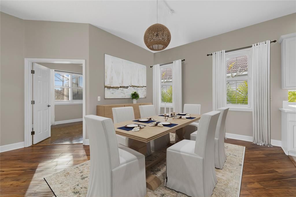 Dining Room- Reality Staged with Design Services Included