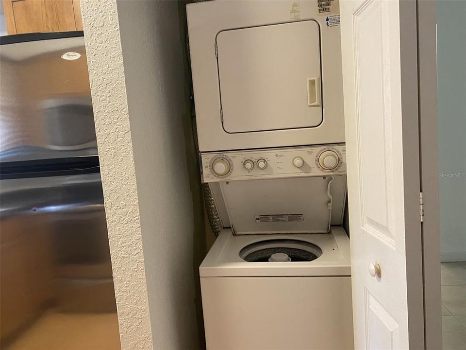 Laundry Closet in Kitchen