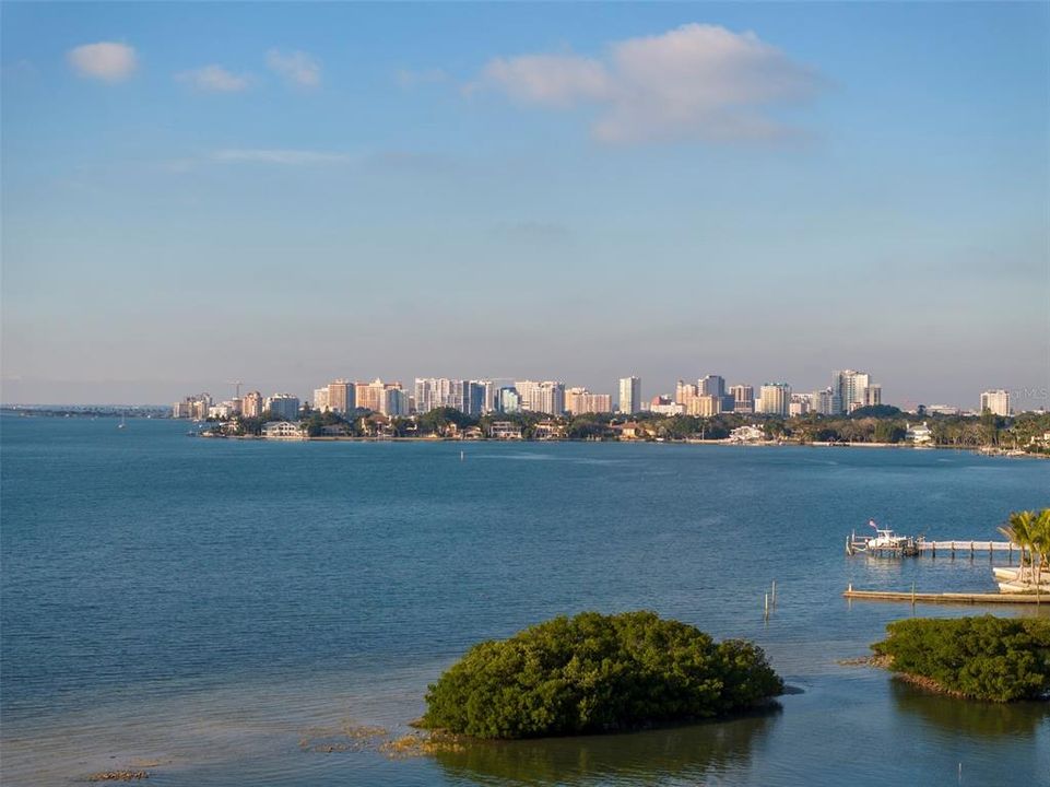 Views from the property of Downtown Sarasota