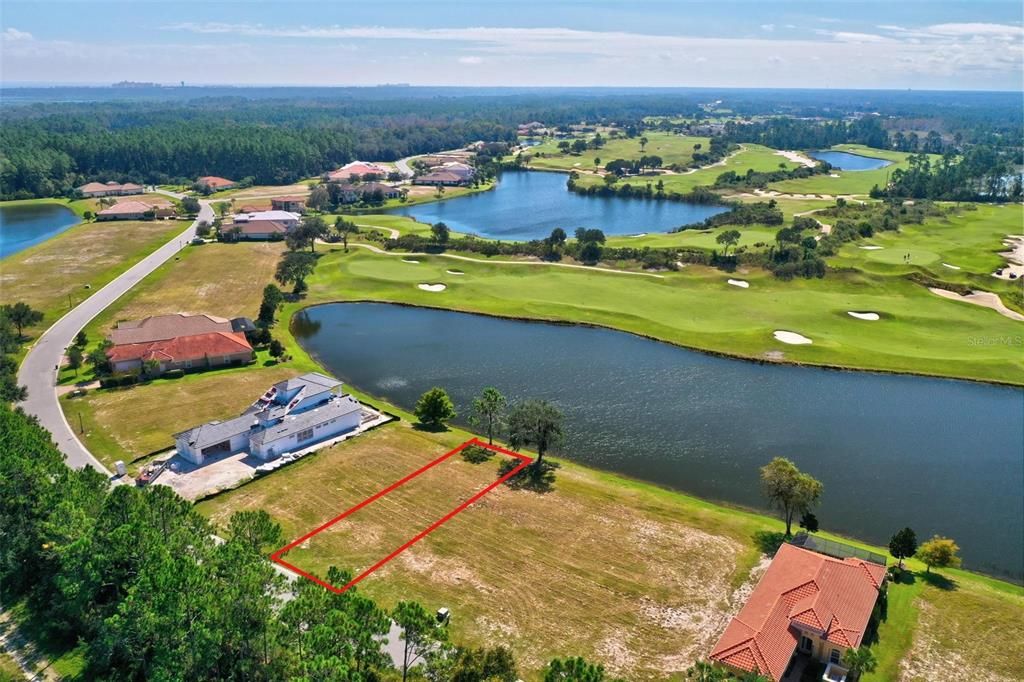 Lake and golf view. Hole 16 at The Conservagtory