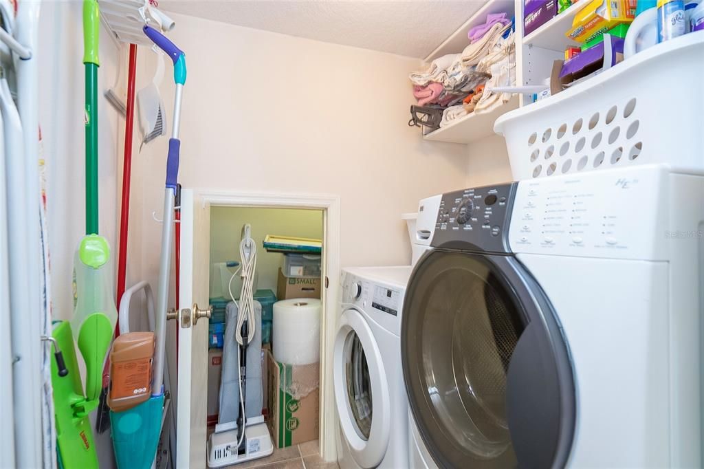 Great storage in Laundry Room