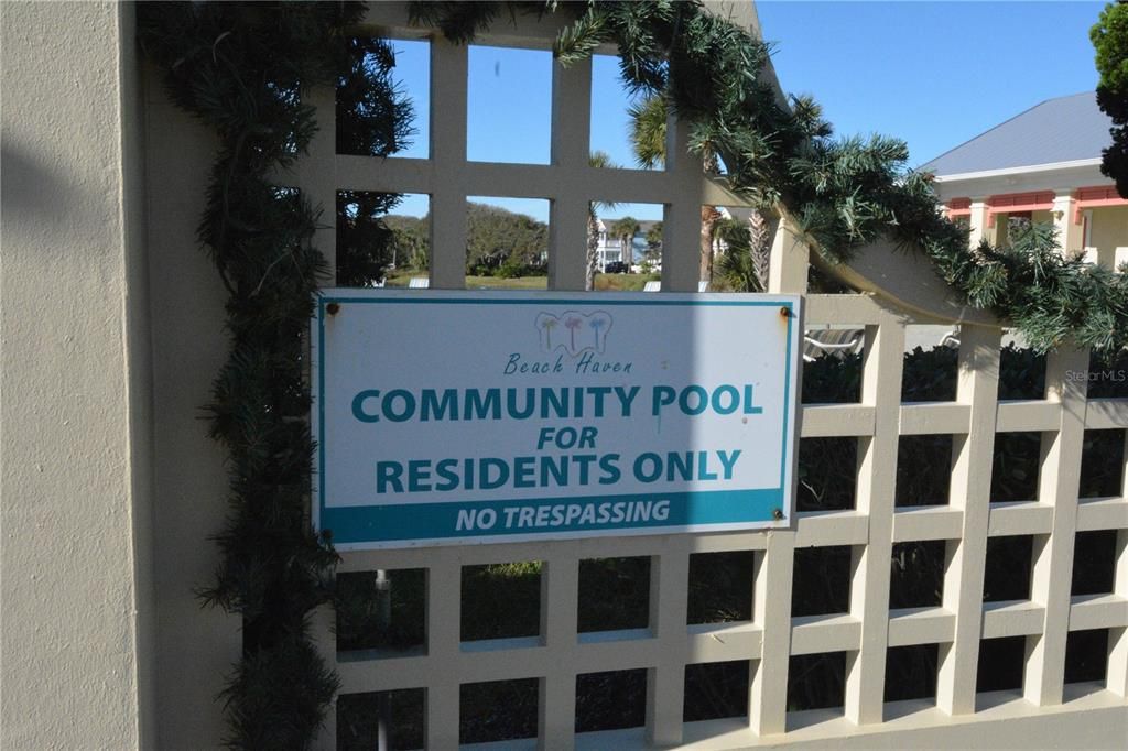 Pool for residents