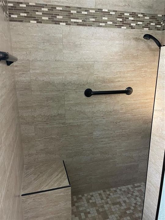 Custom tiled shower