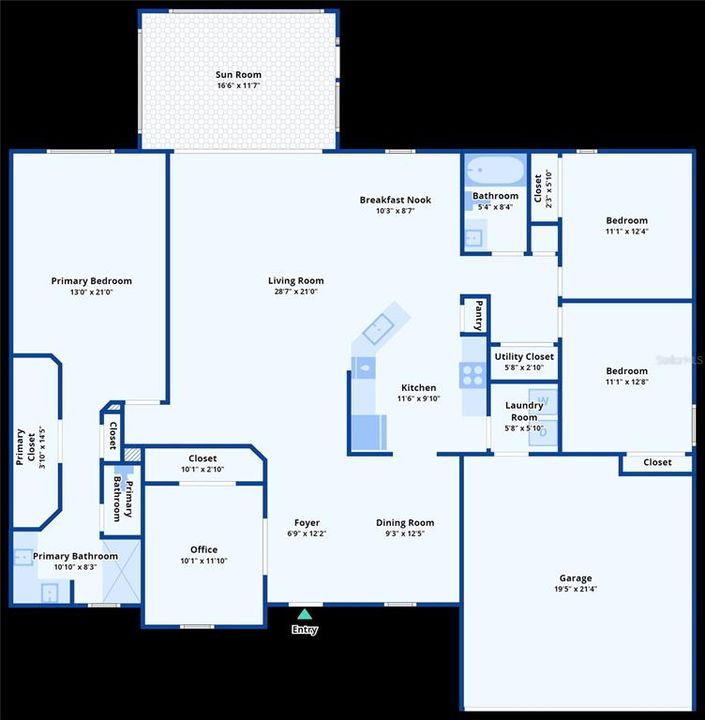 Active With Contract: $487,950 (4 beds, 2 baths, 2163 Square Feet)