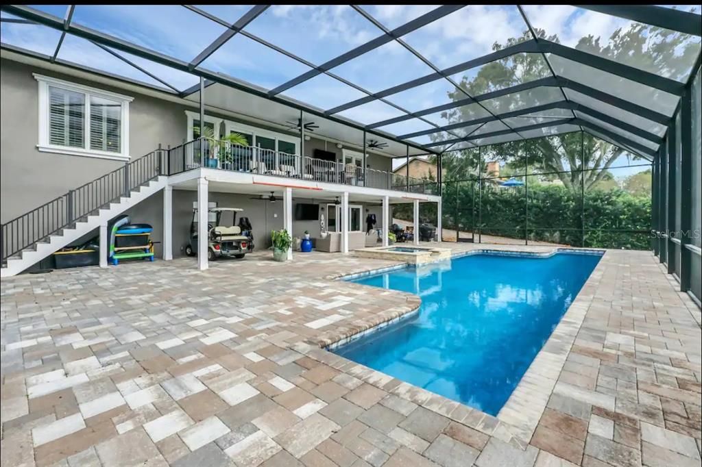pool and entertainment deck