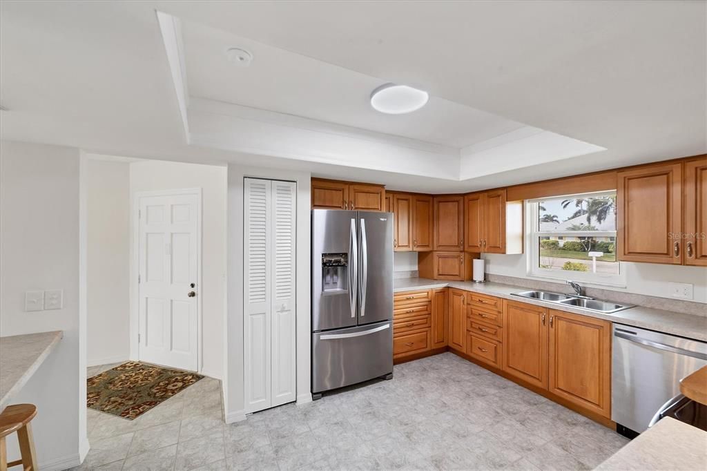 Huge kitchen with two pantries!