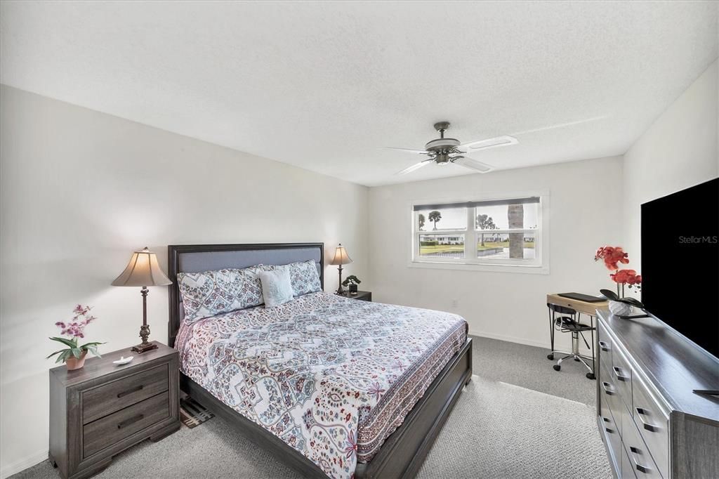 Spacious guest room with beautiful water views!