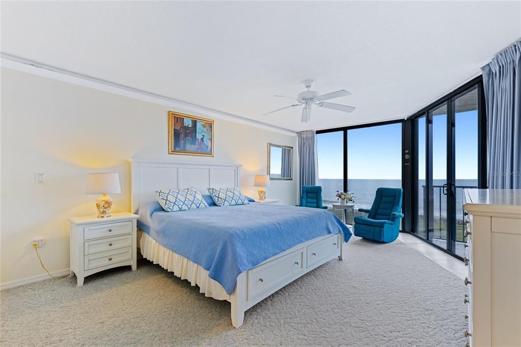 PRIMARY BEDROOM WITH OCEAN VIEWS