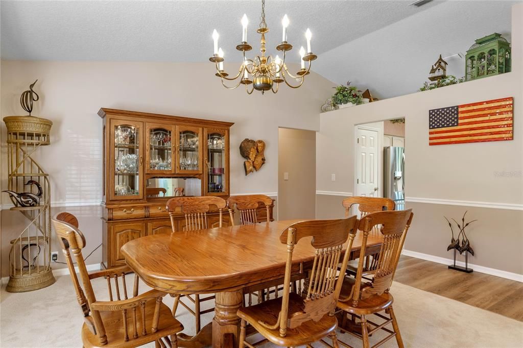 Dining Roon with convenient access to the Kitchen