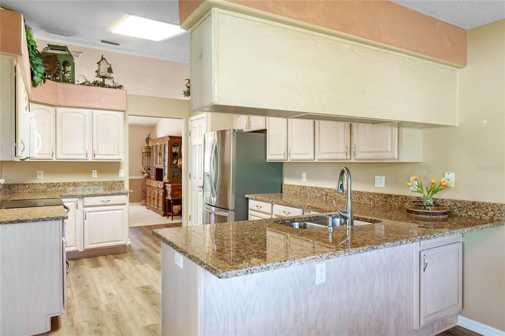 Kitchen is updated with granite counters and Stainless Steel appliances
