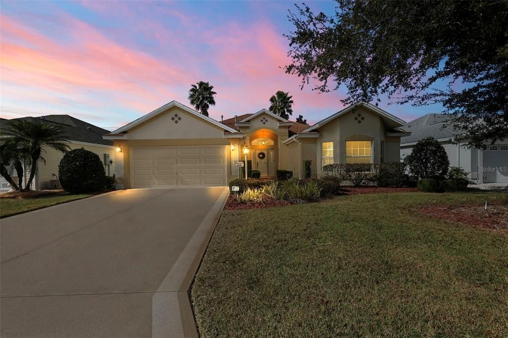 Twilight Front Elevation