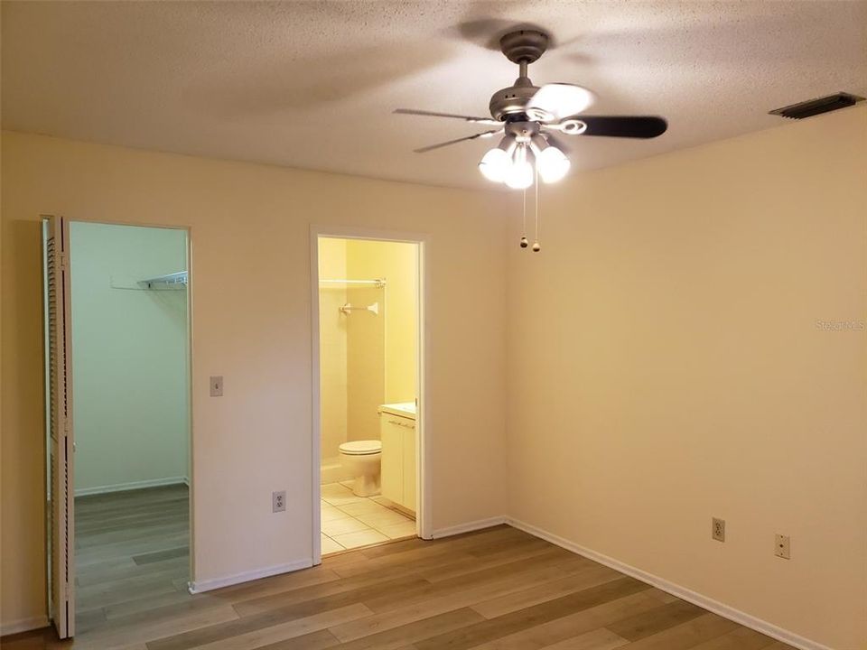 Master bedroom to bath & closet