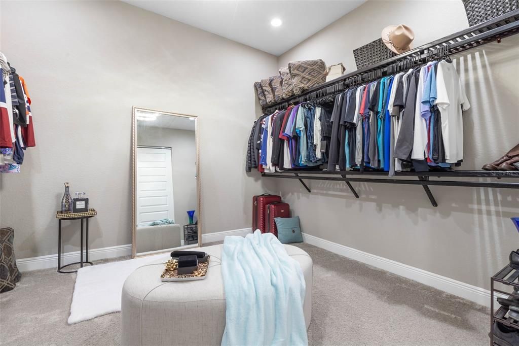 Oversized walk in closet