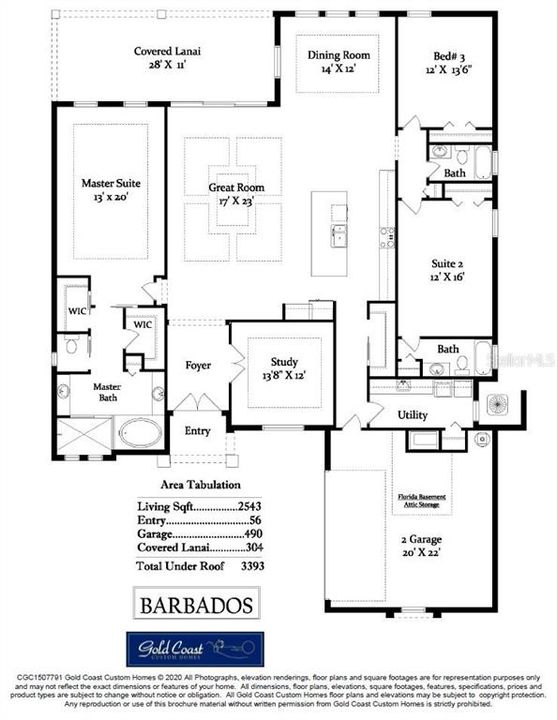 Gold Coast Custom Homes- floor plan