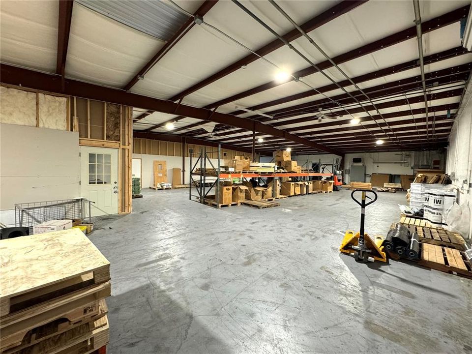 warehouse with view of 1 office entry