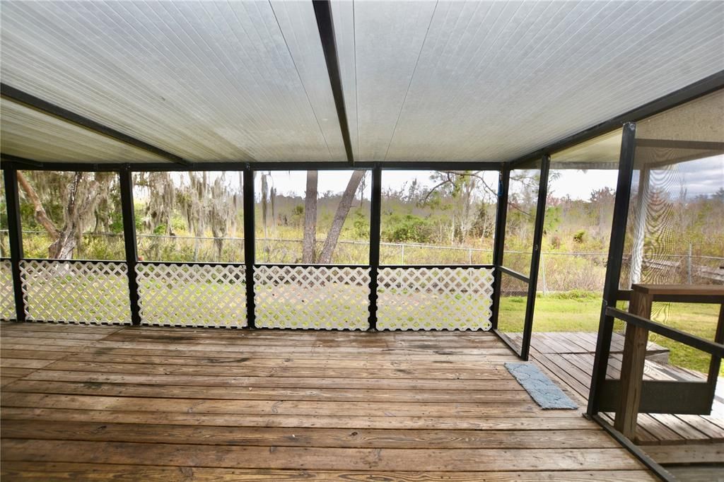 Rear Screened In Porch