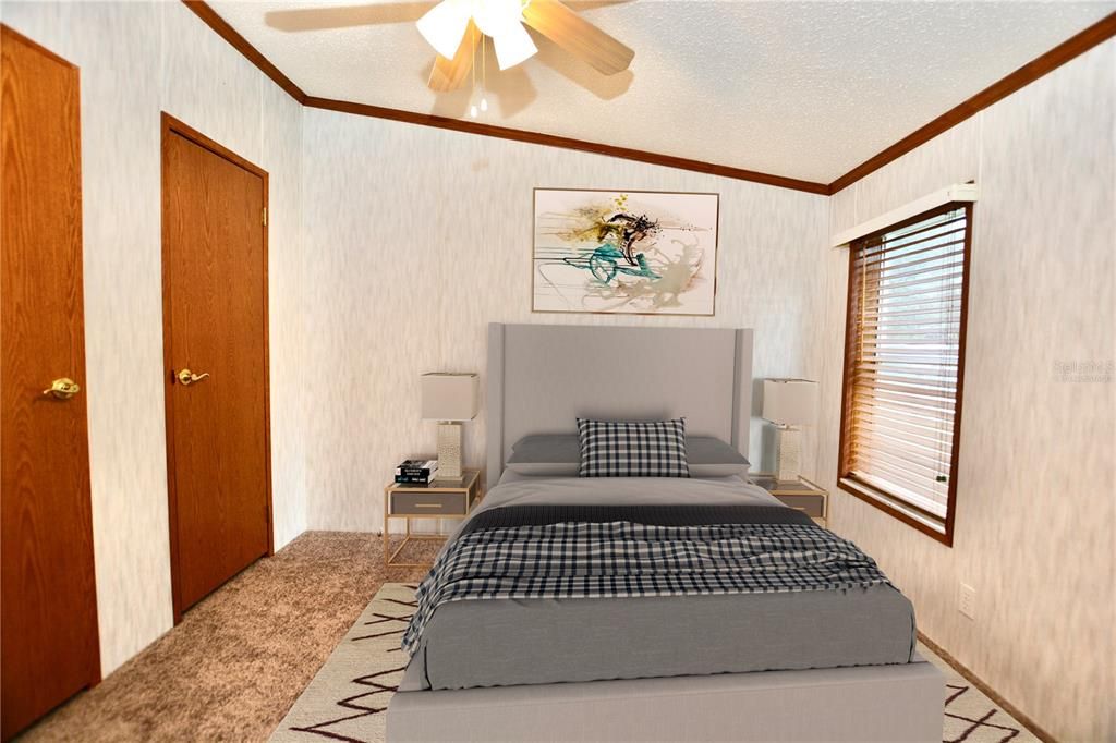 Virtually Staged 2nd Bedroom