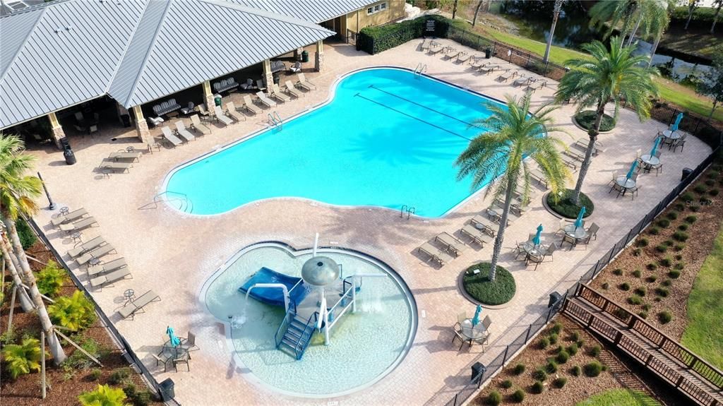 Clubhouse, Pool, and Splash Park