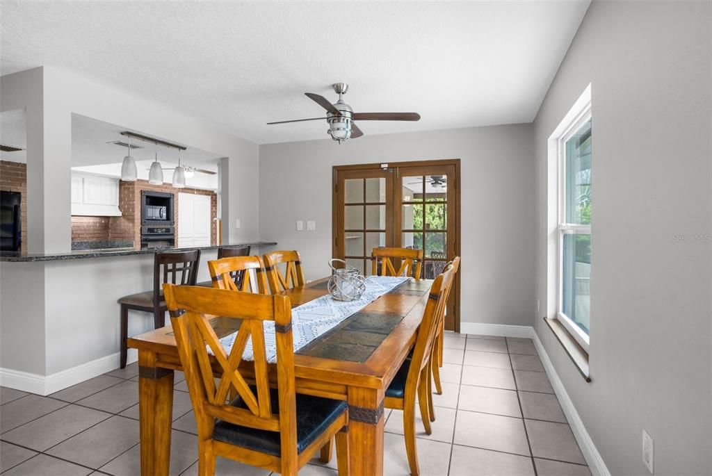 Breakfast area off of the kitchen and family room