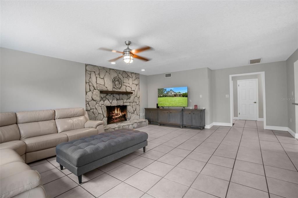 Family room off the kitchen