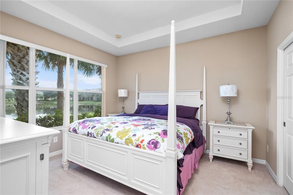 Primary bedroom with gorgeous view!
