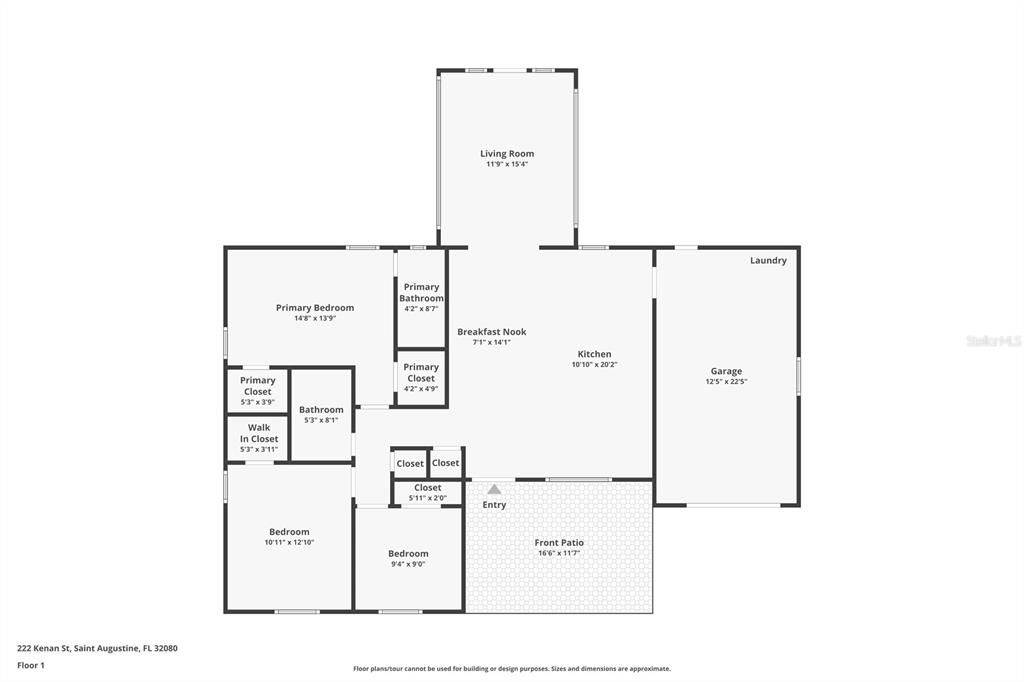 For Sale: $455,000 (3 beds, 2 baths, 1192 Square Feet)