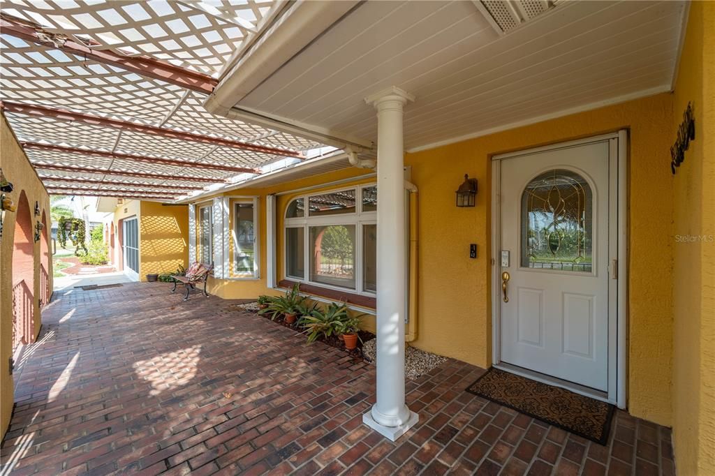 Large covered Front porch