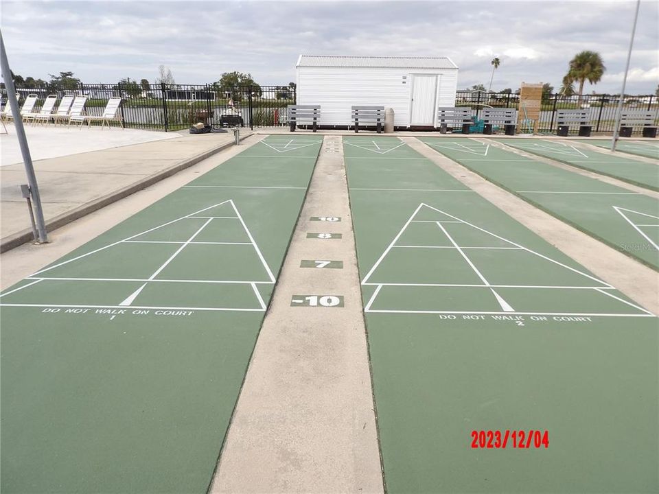 Shuffleboard and tennis Courts