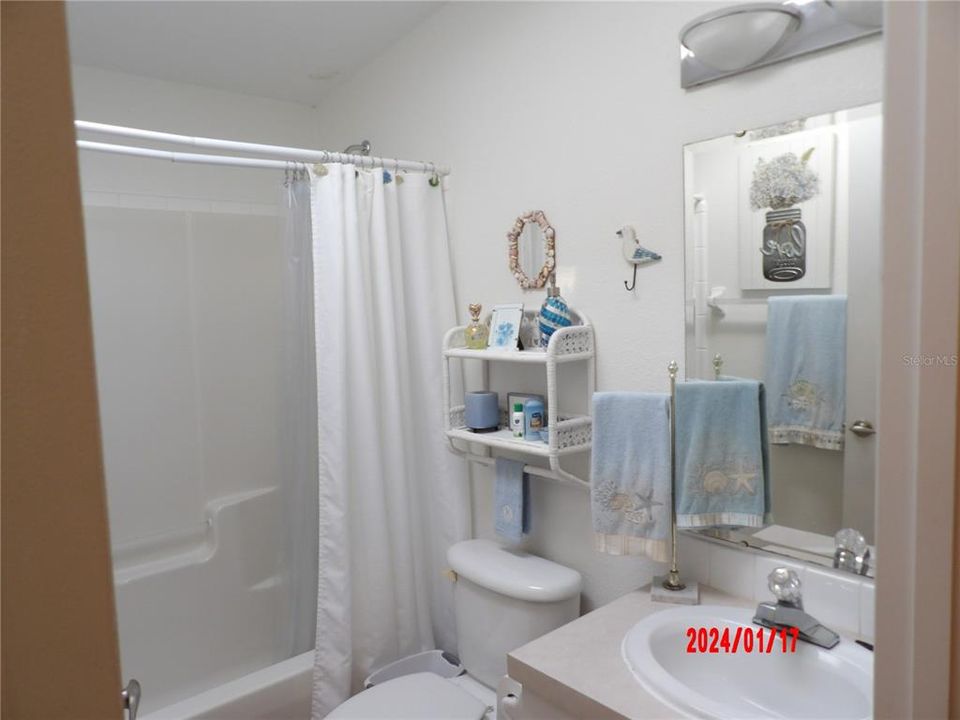 Light and Bright updated Guest Bathroom