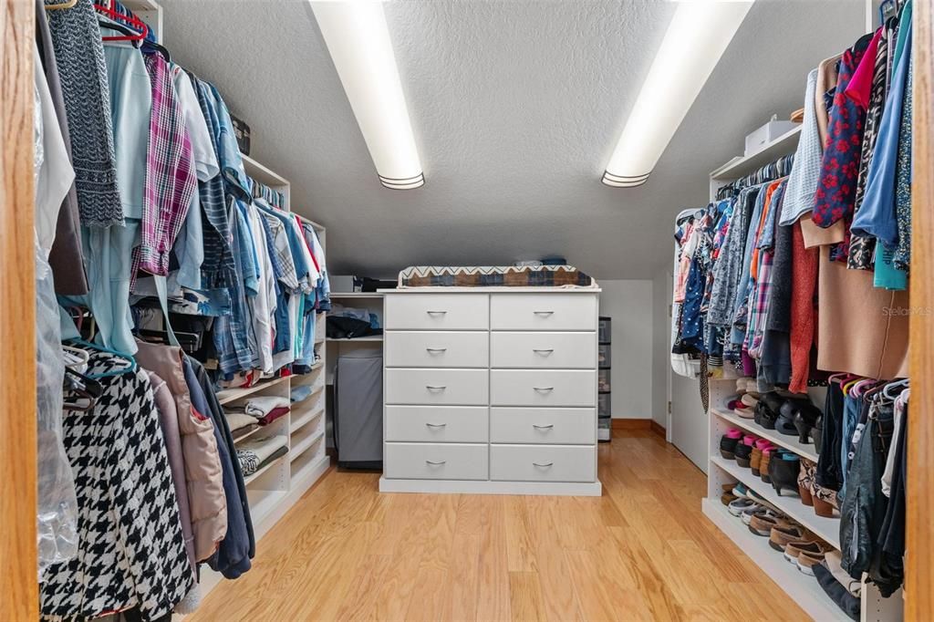 House 2 primary bedroom walk in closet