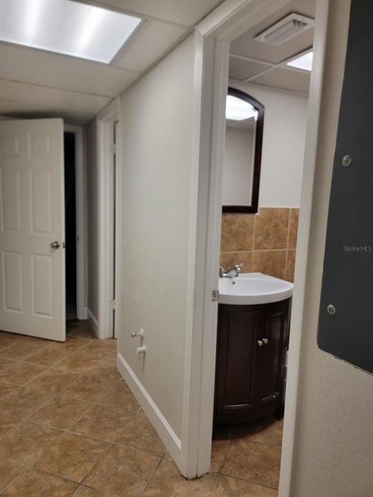 shared bathroom hallway