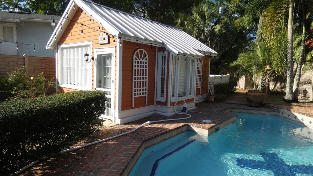 Backyard Pool and Westin Guest Cottage Photo