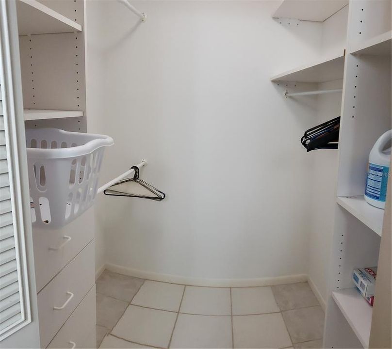 Walk-in Closet in Primamry Bath