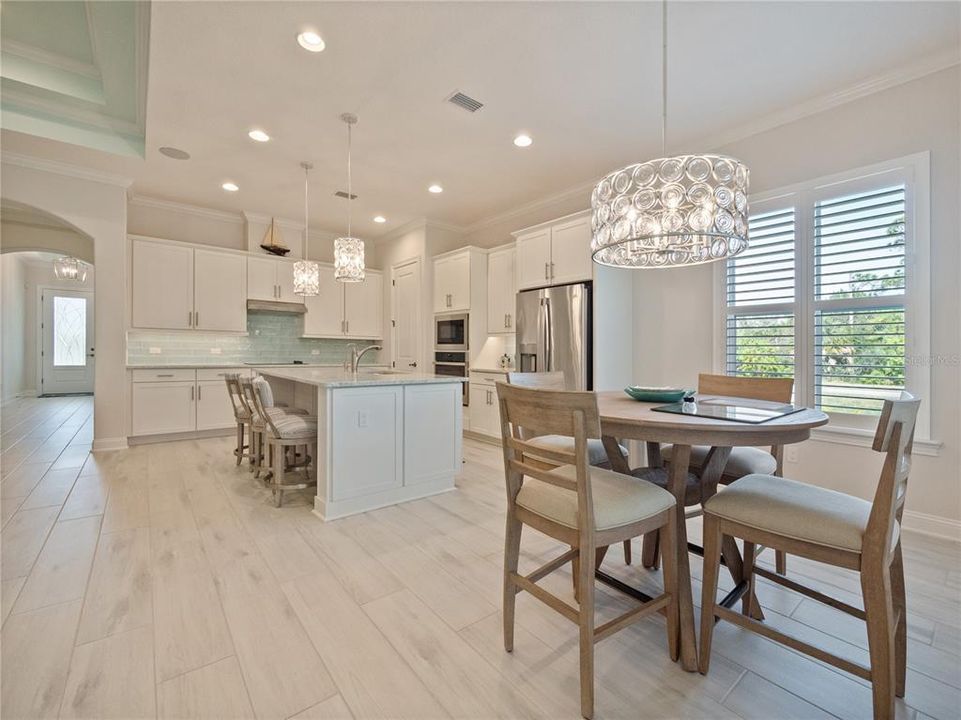 Dining and kitchen area