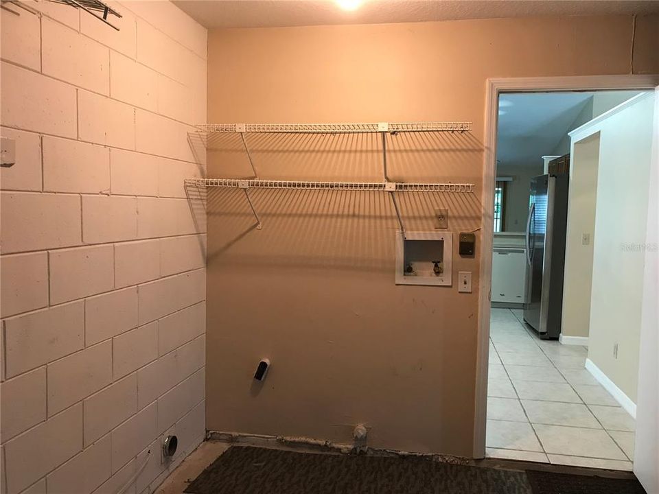 Laundry and entry to kitchen.
