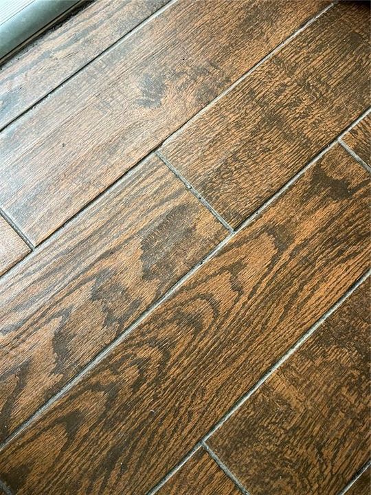 Wood Grain Tile Flooring Throughout
