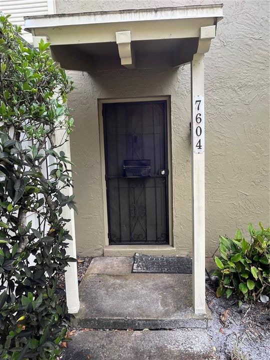 Front Door with Mailbox