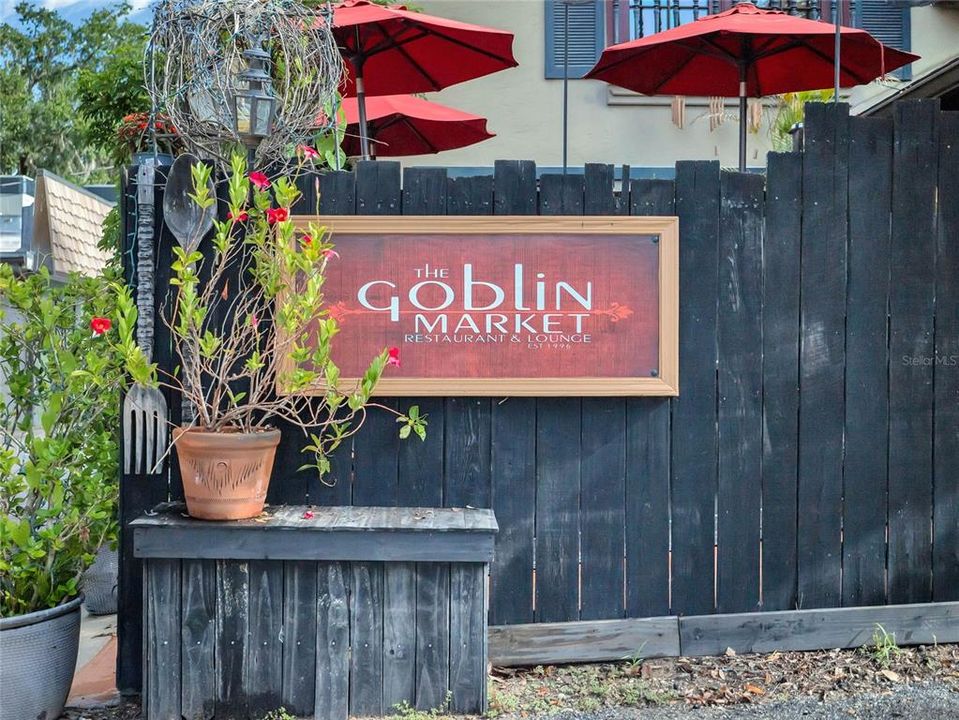 The Infamous Goblin Market Restaurant & Lounge in downtown Mount Dora.