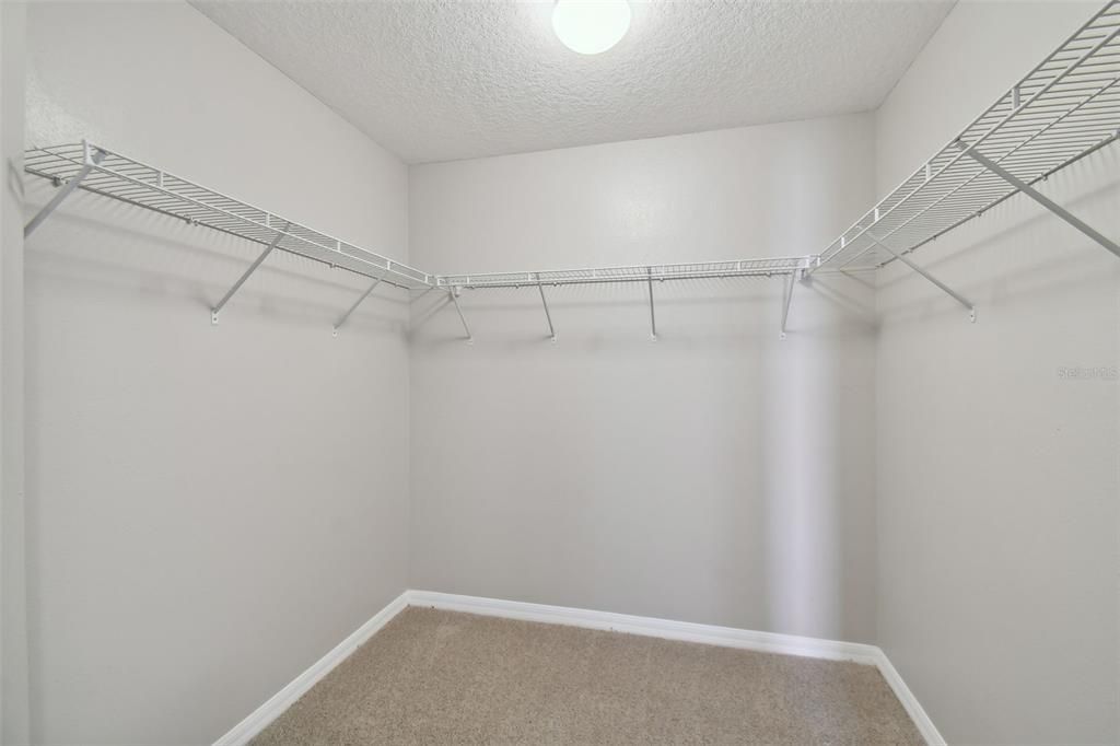 Large walk-in closet in Owners retreat.